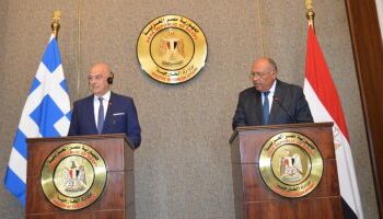 وزير الخارجية: حكومة الوحدة الليبية منتهية الولاية ولا يحق لها توقيع اتفاقيات.. شكرى: ندعو الأمم المتحدة لموقف واضح إزاء عدم شرعية حكومة “الدبيبة”