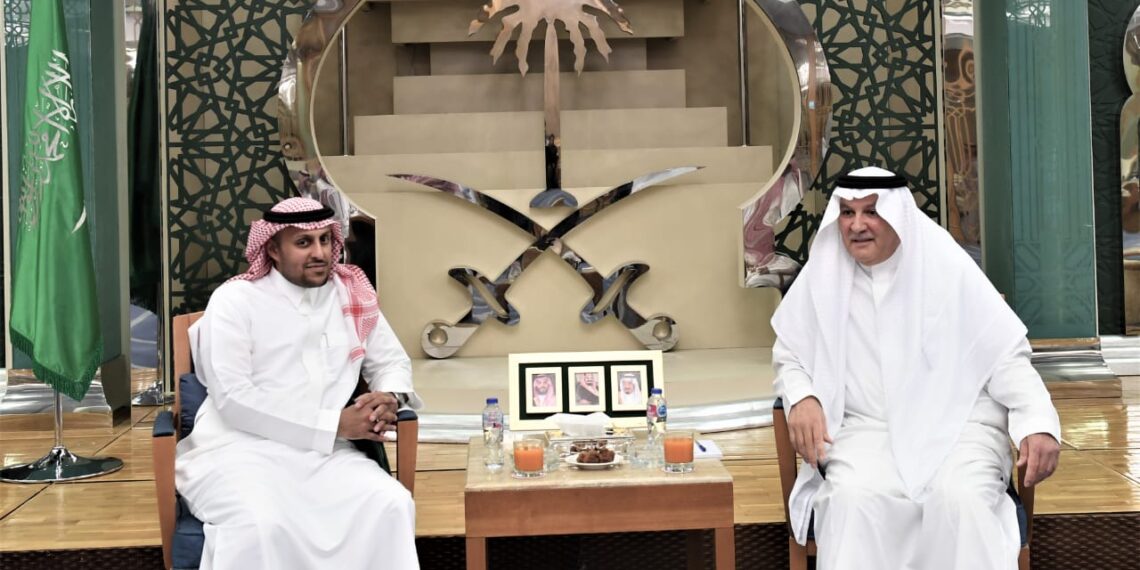 السفير السعودى يستقبل وفد بلاده فى اللجنة المصرية السعودية المشتركة