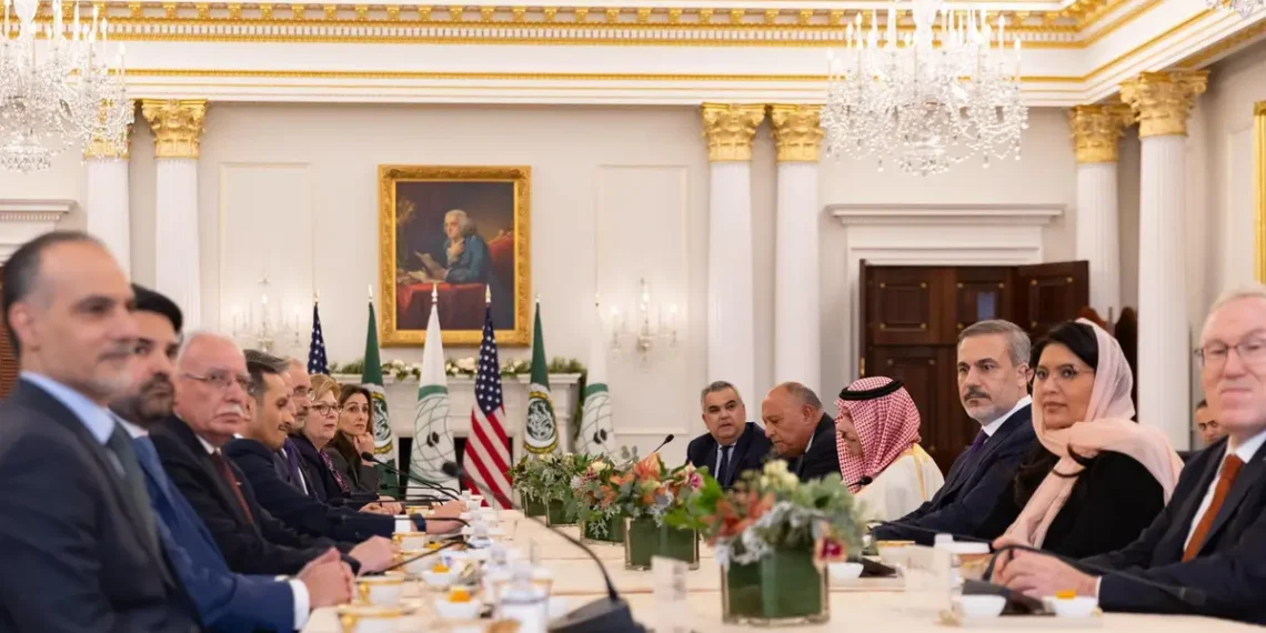 اللجنة الوزارية المكلفة من القمة العربية الإسلامية تطالب الولايات المتحدة بتحمل مسئولياتها لدفع الاحتلال الإسرائيلى نحو الوقف الفورى لإطلاق النار فى غزة